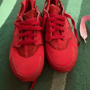 Red women huaraches